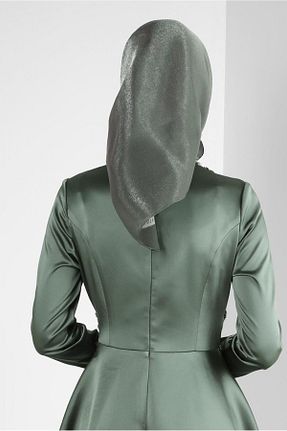 روسری خاکی پلی استر Alvina - کد 799159710