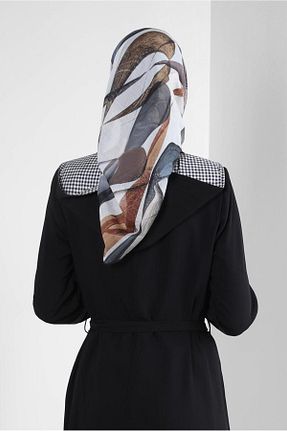 روسری مشکی پلی استر Alvina - کد 799159489