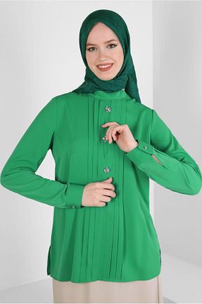 روسری سبز پنبه ای Alvina - کد 804331313