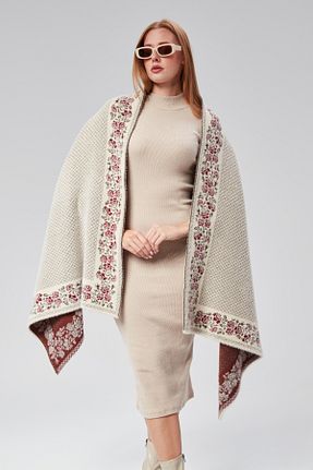 شال زرشکی زنانه اکریلیک panşalço - کد 782218532