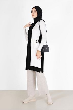 تونیک حجاب مشکی زنانه مخلوط ویسکون Alvina - کد 804409867
