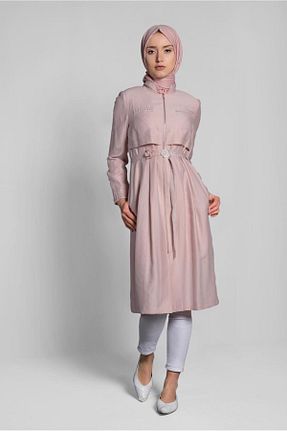 ترنچکت حجاب صورتی زنانه مخلوط ویسکون TRENDTESETTÜR - کد 94397358