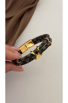 دستبند استیل (فولاد) قهوه ای زنانه استیل ضد زنگ Opia JEWELRY - کد 871943558