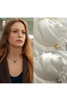 گردنبند استیل ( فولاد ) طلائی زنانه استیل ضد زنگ DESİGNEDBYD - کد 824229056