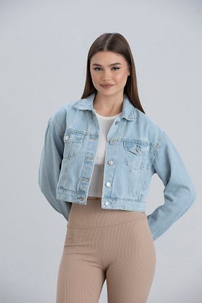 کت آبی زنانه کراپ naymanlife - کد 871956176