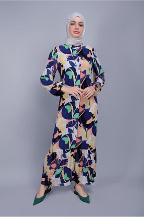 لباس حجاب سرمه ای زنانه رگولار TRENDTESETTÜR - کد 123377164