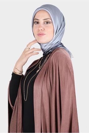 روسری طوسی پلی استر Alvina - کد 806346149