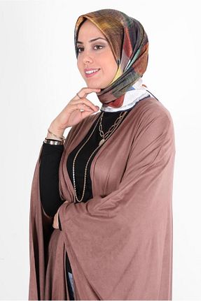 روسری سرمه ای پلی استر Alvina - کد 807022958