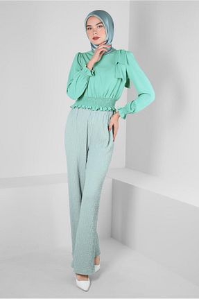 بلوز حجاب سبز زنانه رگولار Alvina - کد 804457193