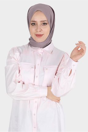 شال صورتی زنانه پلی استر Alvina - کد 801696067