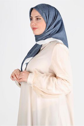 روسری آبی پلی استر Alvina - کد 801707304