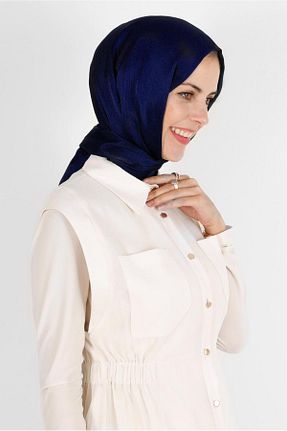 شال سرمه ای زنانه پلی استر Alvina - کد 804945528
