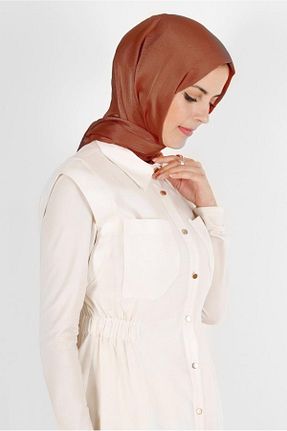 شال قهوه ای زنانه پلی استر Alvina - کد 804945556