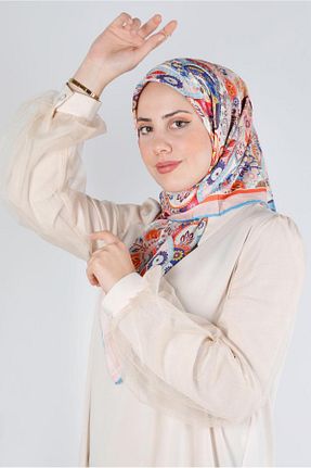 روسری صورتی پنبه ای Alvina - کد 802008862