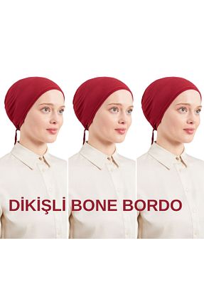 کلاه شنای حجاب زرشکی زنانه Melodi Scarf - کد 871958102
