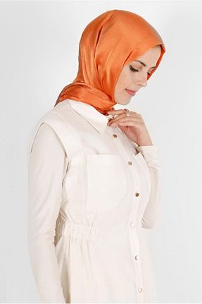 شال نارنجی زنانه پلی استر Alvina - کد 804945495