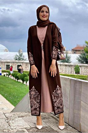 کت حجاب قهوه ای زنانه رگولار TRENDTESETTÜR - کد 367340007