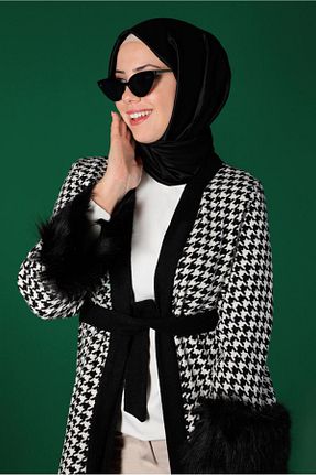 ترنچکت حجاب مشکی زنانه مخلوط پلی استر TRENDTESETTÜR - کد 368755400
