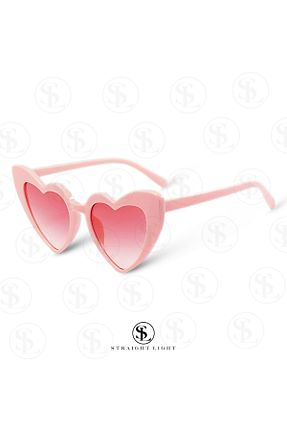 عینک آفتابی صورتی زنانه UV400 Straight Light - کد 872023713