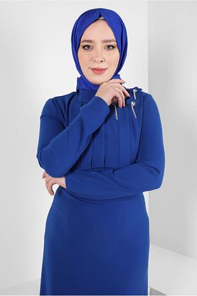 شال سرمه ای زنانه پلی استر Alvina - کد 817772188