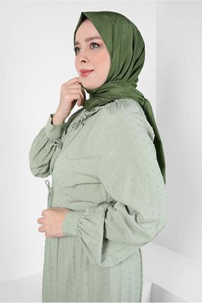 شال سبز زنانه پلی استر Alvina - کد 817772224