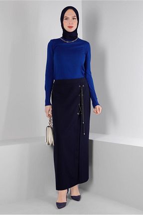 دامن حجاب سرمه ای زنانه رگولار TRENDTESETTÜR - کد 808012455