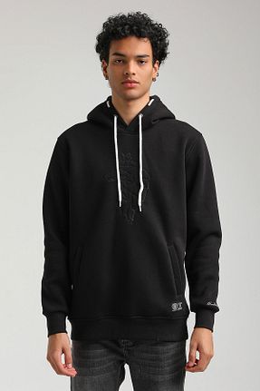 سوئیشرت مشکی مردانه ساده NEW WORLD POLO - کد 769999950