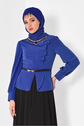 ست بالاتنه و پائین تنه حجاب سرمه ای زنانه رگولار TRENDTESETTÜR - کد 808715857