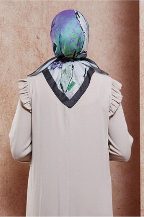 روسری مشکی پلی استر Alvina - کد 844017398
