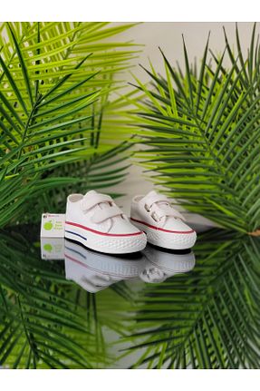 کفش اسنیکر سفید بچه گانه چسبی elma bebe - کد 872030550