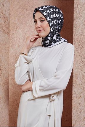 روسری مشکی پلی استر Alvina - کد 832893379