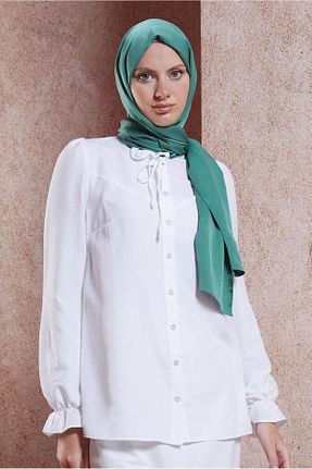 شال سبز زنانه پلی استر Alvina - کد 849708036