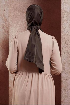 شال قهوه ای زنانه پلی استر Alvina - کد 856845690
