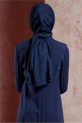 شال سرمه ای زنانه پلی استر Alvina - کد 852927059
