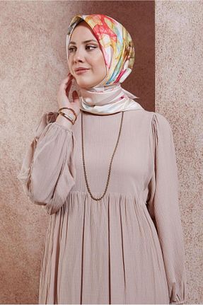 روسری صورتی پلی استر Alvina - کد 846975241