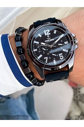 ساعت مچی مشکی مردانه 43 میلی متر MARCO MARİN - کد 872069600