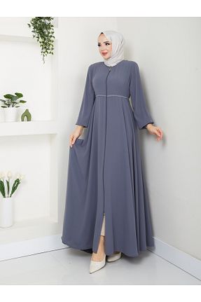 کلاه و ابایا طوسی زنانه پنبه ای MODA - کد 860240685