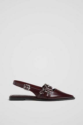 کفش کژوال زرشکی زنانه پلی اورتان Stradivarius - کد 872905400