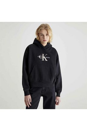سوئیشرت مشکی زنانه ساده Calvin Klein - کد 779259049