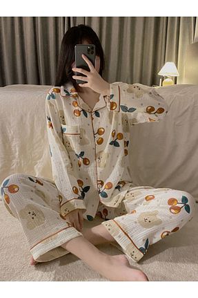 ست لباس راحتی رنگی زنانه Kalp PEMBİŞ HOMEWEAR - کد 872091035