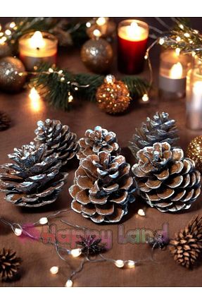تزئینات کریسمس طوسی Happyland - کد 872195550