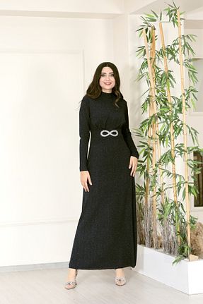 لباس مجلسی حجاب مشکی زنانه یقه ایستاده stillbiziz - کد 872097882