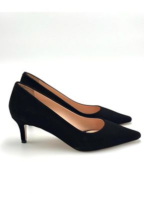 کفش پاشنه بلند کلاسیک مشکی زنانه چرم خالص Klay Shoes - کد 872123230