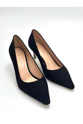 کفش پاشنه بلند کلاسیک مشکی زنانه چرم خالص Klay Shoes - کد 872123230