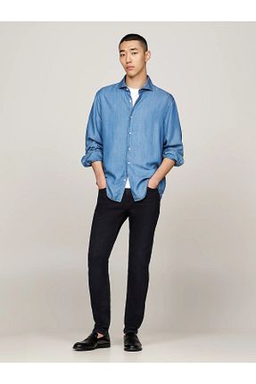 شلوار جین سرمه ای مردانه پاچه تنگ Tommy Hilfiger - کد 872140968