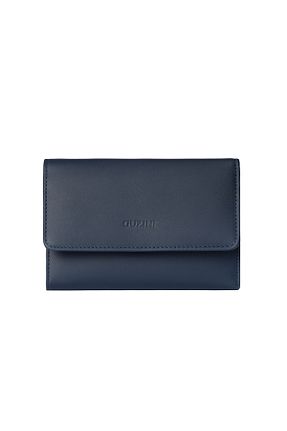 کیف پول سرمه ای زنانه چرم خالص Guzini - کد 872139609