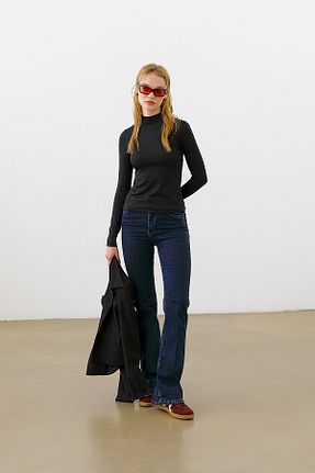 بادی مشکی زنانه یقه نیم ماهیگیر urban focus - کد 869160896