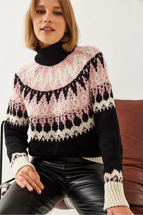 پلیور مشکی زنانه ساده Bianco Lucci - کد 872168782