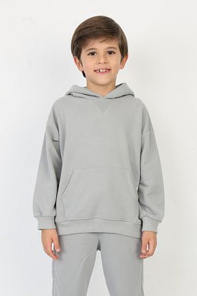 سوئیشرت طوسی بچه گانه ساده REPLİX - کد 872235826