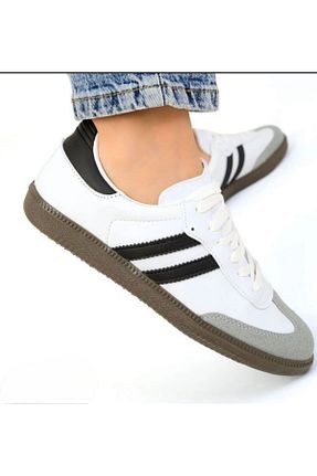 کفش اسنیکر سفید زنانه بند دار Big Sole Step - کد 872149261